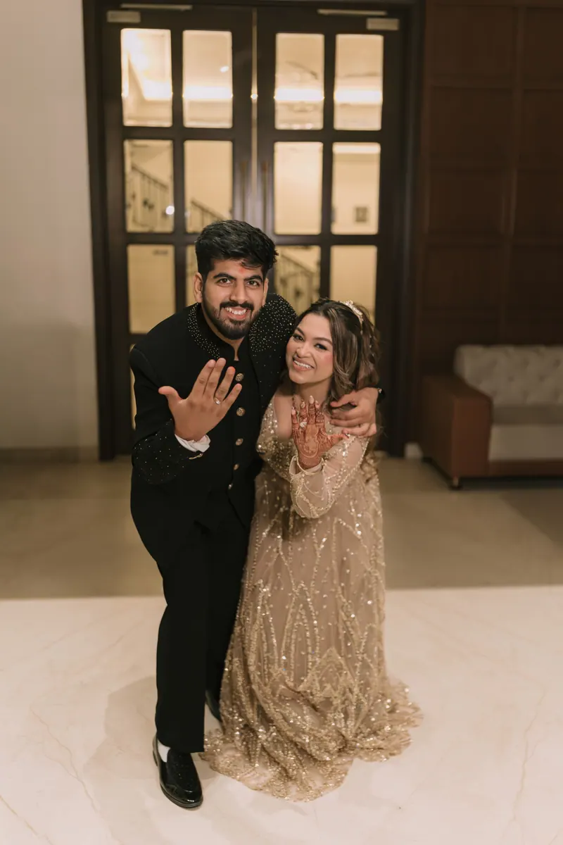 Gold ring, photographed by Drishti Weddings