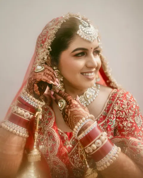 Wedding bridal photograph 1 from a Drishti Weddings shoot