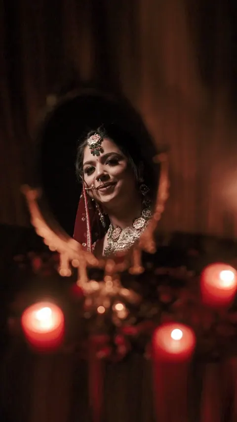 Wedding bridal photograph 1 from a Drishti Weddings shoot