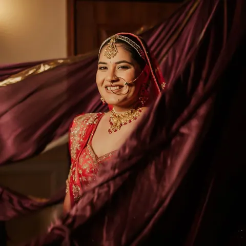 Wedding bridal photograph 1 from a Drishti Weddings shoot
